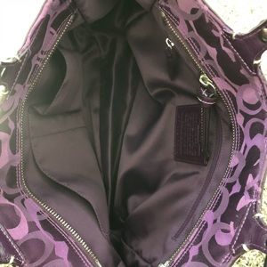 Coach Purple Signature handbag